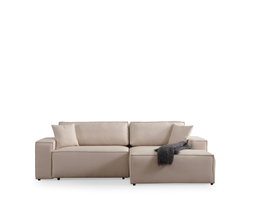 Atelier Del Sofa Sofá-Cama Esquinero Ecru 260cm Ancho x 170cm Profundidad, convertible en cama 206cm x 145cm